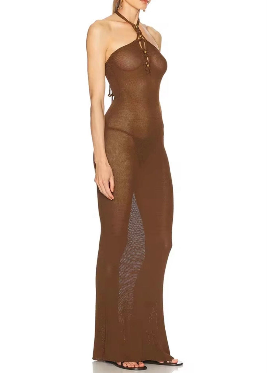 Vestido cafe “KANY”