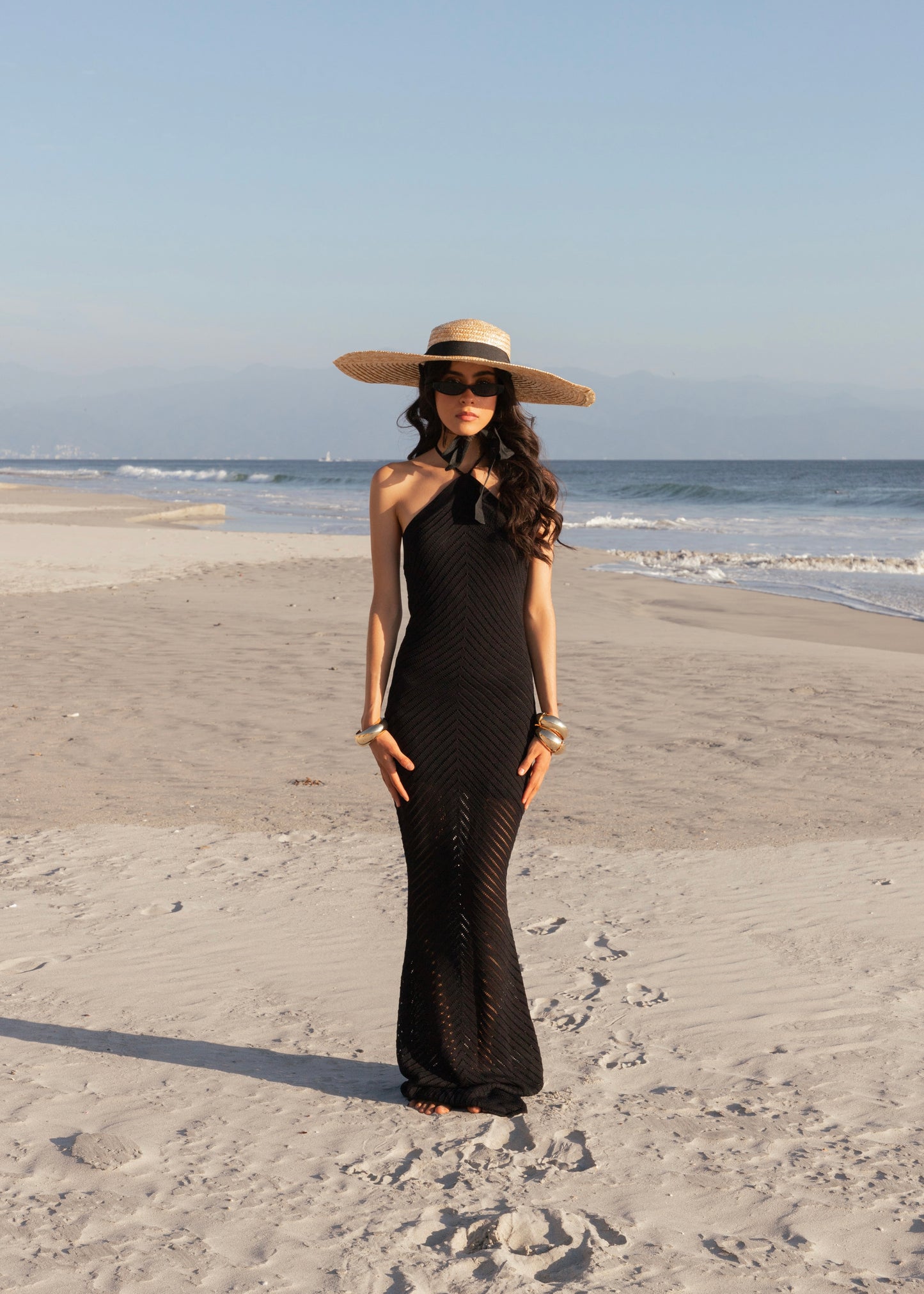 MAXI DRESS KNIT HALTER