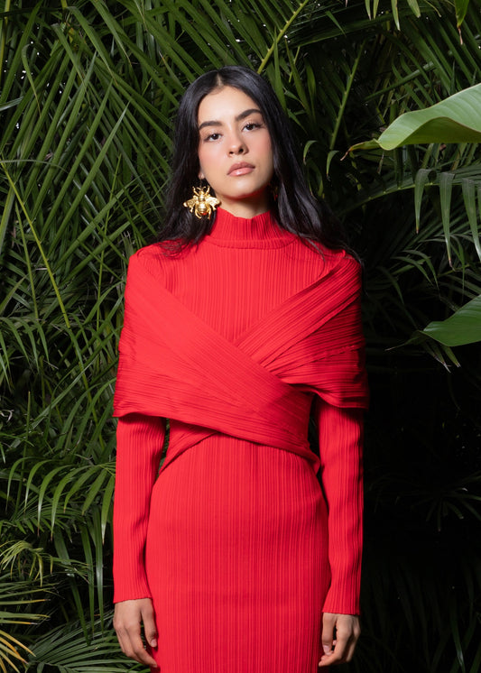 Vestido rojo “HELENA”