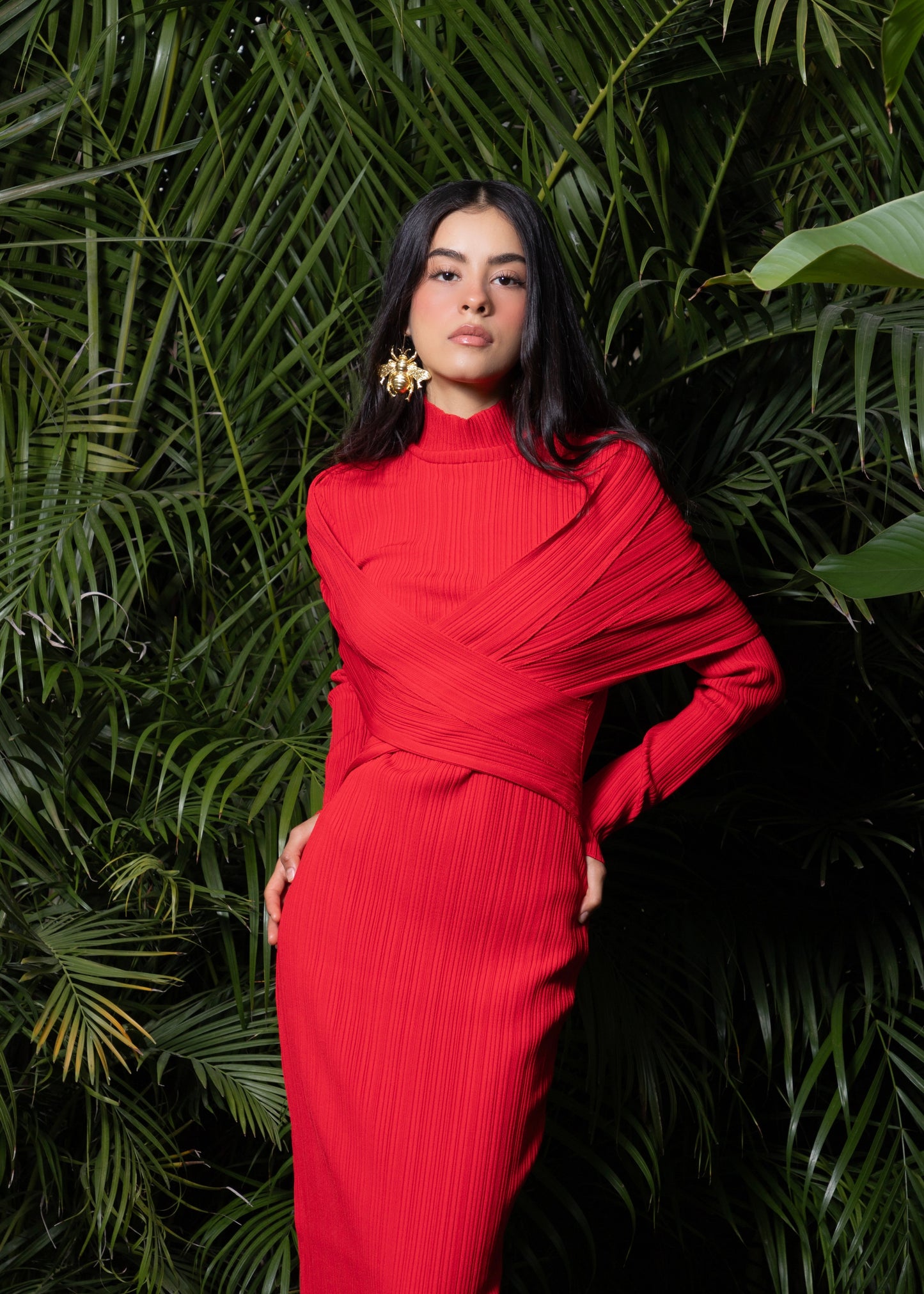 Vestido rojo “HELENA”